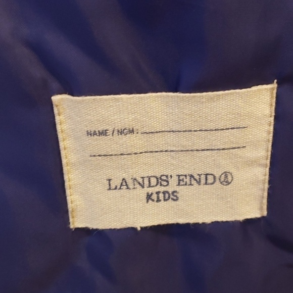 LANDS End Kids Jacket M 10/12 Poly Fill med wt EUC - Picture 6 of 8